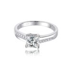 Princess Cut Moissanite Ring