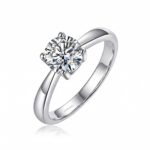 Classic Four Claws Moissanite Ring
