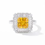 Square Ice Crystal Ring 8*8MM