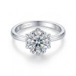 Starry Moissanite Ring