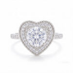 Love Heart Gemstone Ring