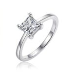 Intellect Princess-Cut Moissanite Ring