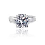 Rise Step By Step Moissanite Ring