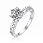 Money Rolls Moissanite Ring