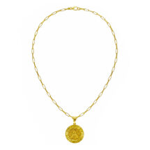 Disc Letter A-Z Necklace